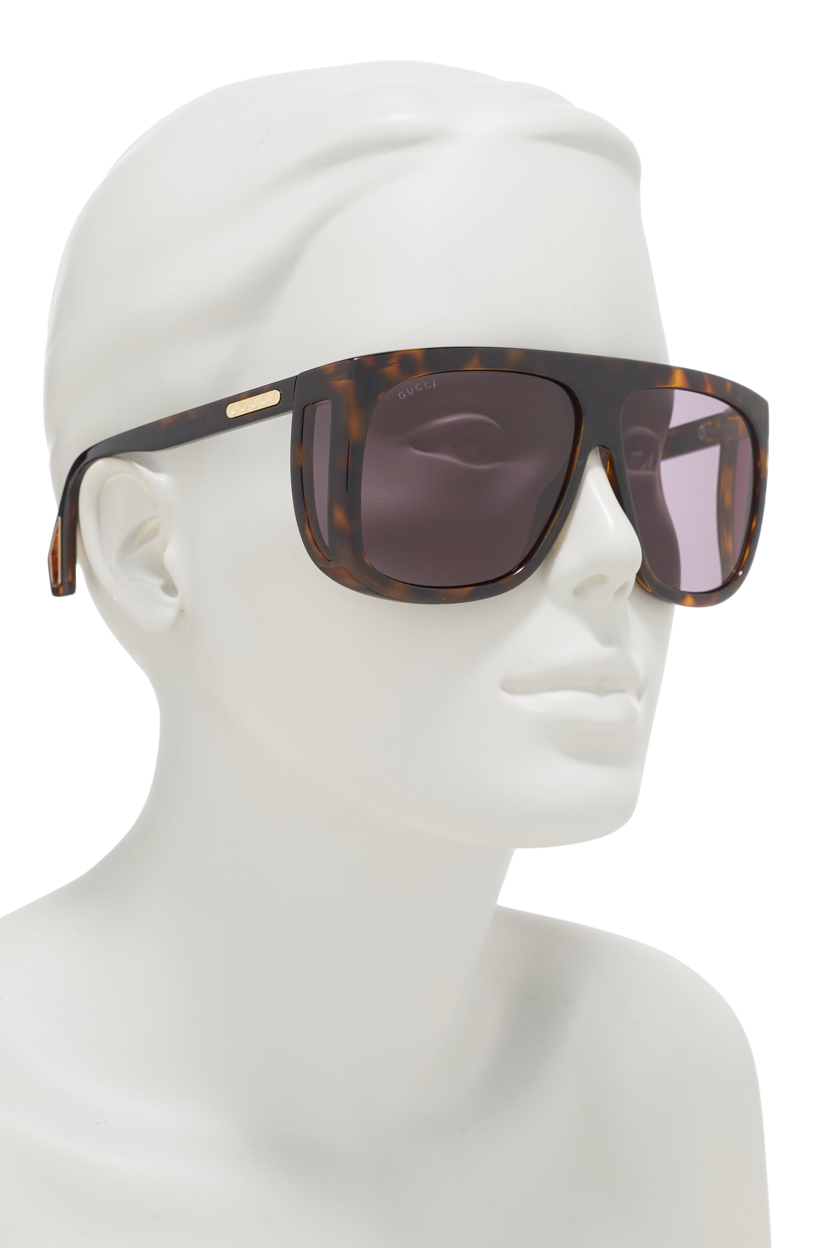 gucci aviator shield sunglasses