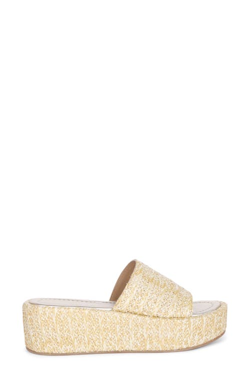 Saint G Betta Platform Wedge Slide Sandal In Natural
