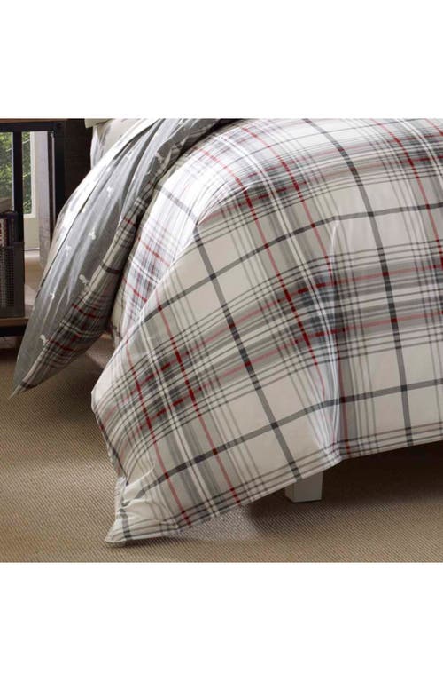 Eddie Bauer Alder Plaid Twin Comforter Set In Grey Multi