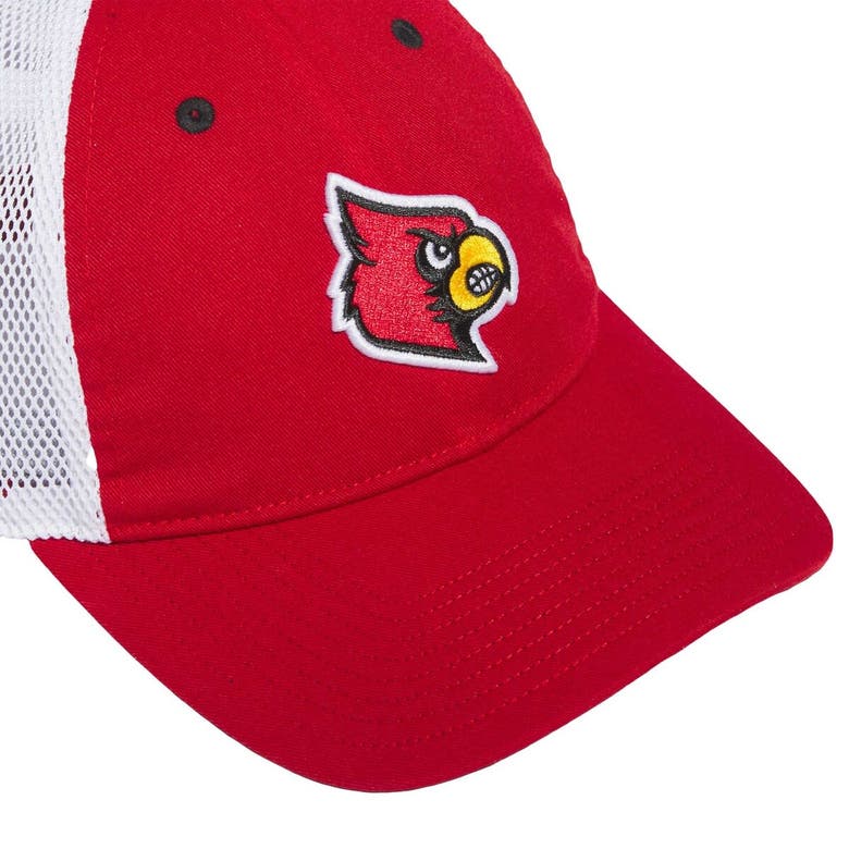 Shop Adidas Originals Adidas Red Louisville Cardinals Mascot Slouch Trucker Adjustable Hat