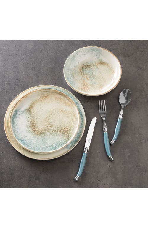 French Home Sea & Sand 16-piece Dinnerware Set In Cream Blues And Beiges
