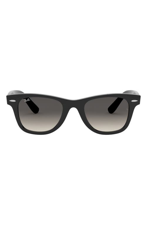 Ray Ban Kids New Junior Wayfarer Sunglasses In Black/gray Gradient