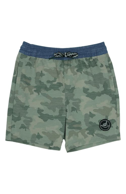 Feather 4 Arrow Kids' Seafarer Hybrid Shorts Camo at Nordstrom,