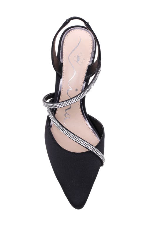 Nina Nela Slingback Pointed Toe Pump In Black