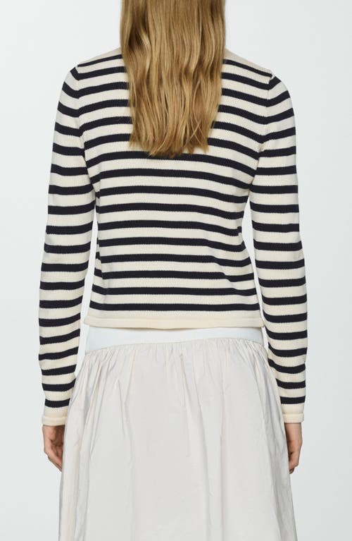 Shop Mango Eliot Cardigan In Navy