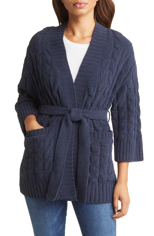 Tommy Bahama Seascape Breeze Cable Cardigan in Mood Sea