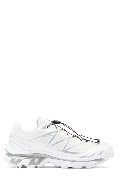 Shop Salomon Xt-6 Gore-tex® Waterproof Sneaker In White/white/silver