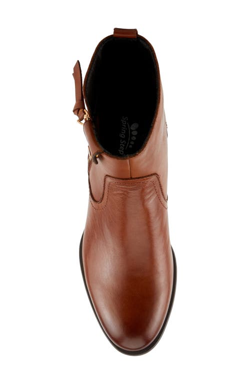 Shop Spring Step Nazca Bootie In Cognac