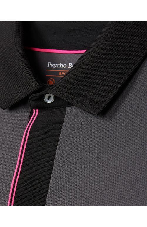 Shop Psycho Bunny Edmonds Sport Performance Polo In Blackened Pearl