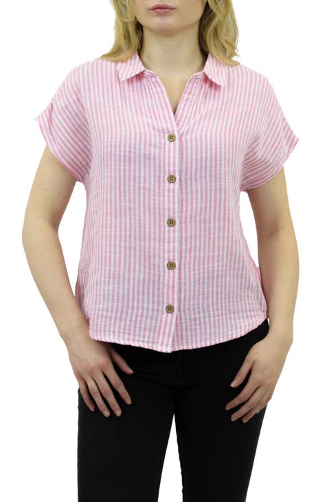 Women's 100% Cotton Button-Up Shirts Rack | Nordstrom Rack