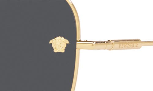 Versace Woman Sunglasses Ve2246d In Dark Grey/gold