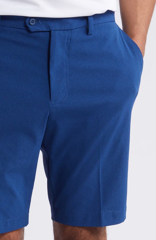 Shop J. Lindeberg Vent Tight Flat Front Performance Golf Shorts In Estate Blue