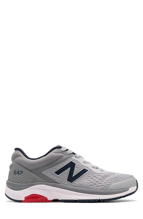 New Balance 847v4 Walking Sneaker Silver Mink/Gunmetal at Nordstrom,