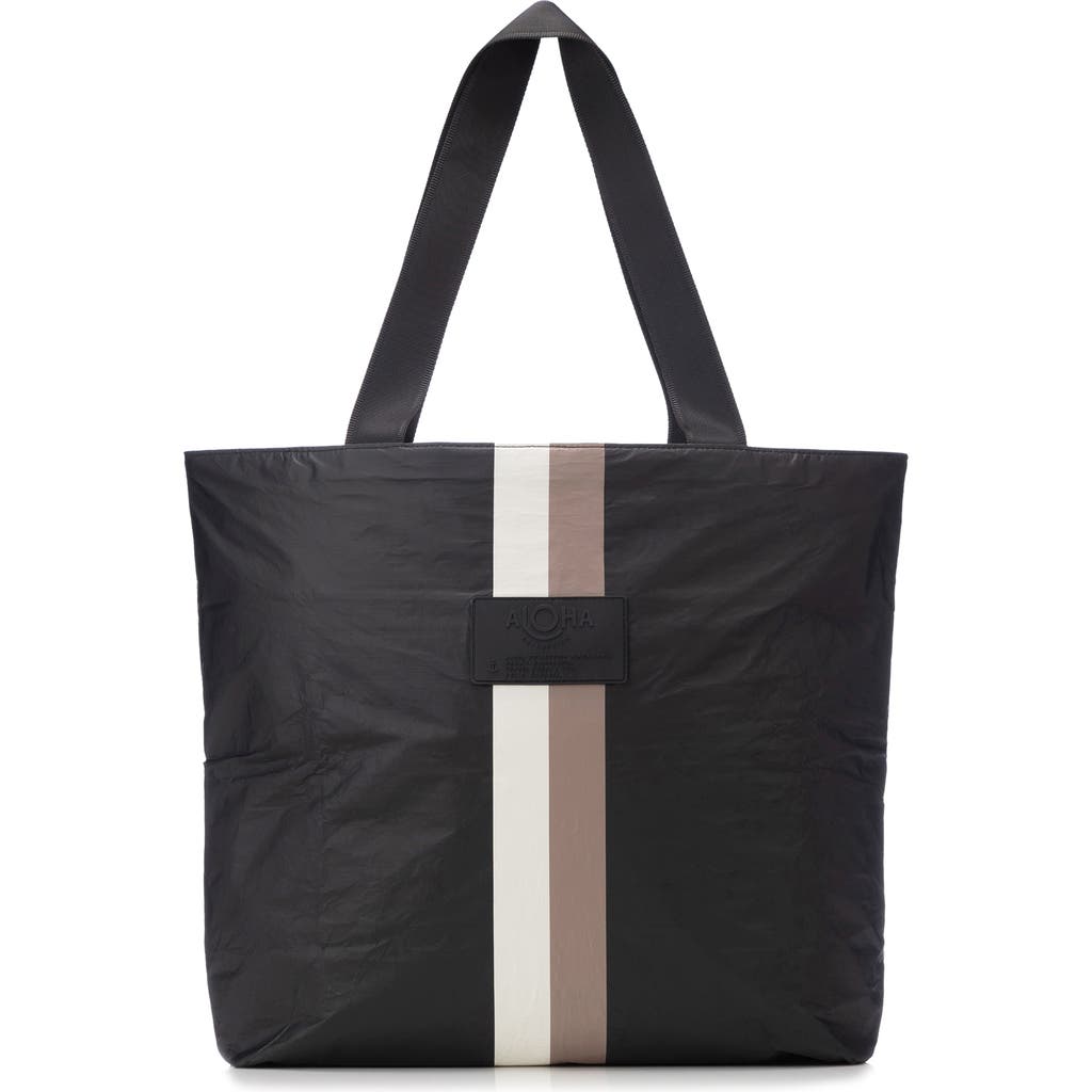Aloha Collection Day Tripper Water Resistant Tyvek® Tote In Caffe On Black