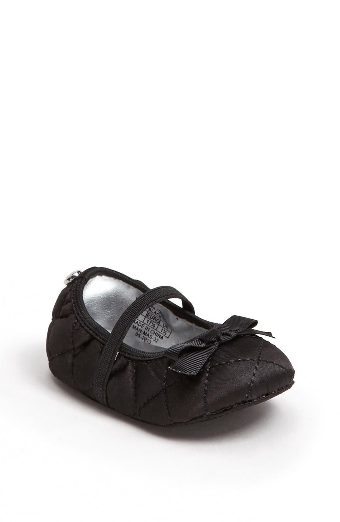 Stuart Weitzman 'Pali' Satin Crib Shoe (Baby) Nordstrom