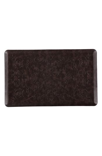 J&v Textiles J And V Textiles Anti-fatigue Embossed Floor Mat In Coffee