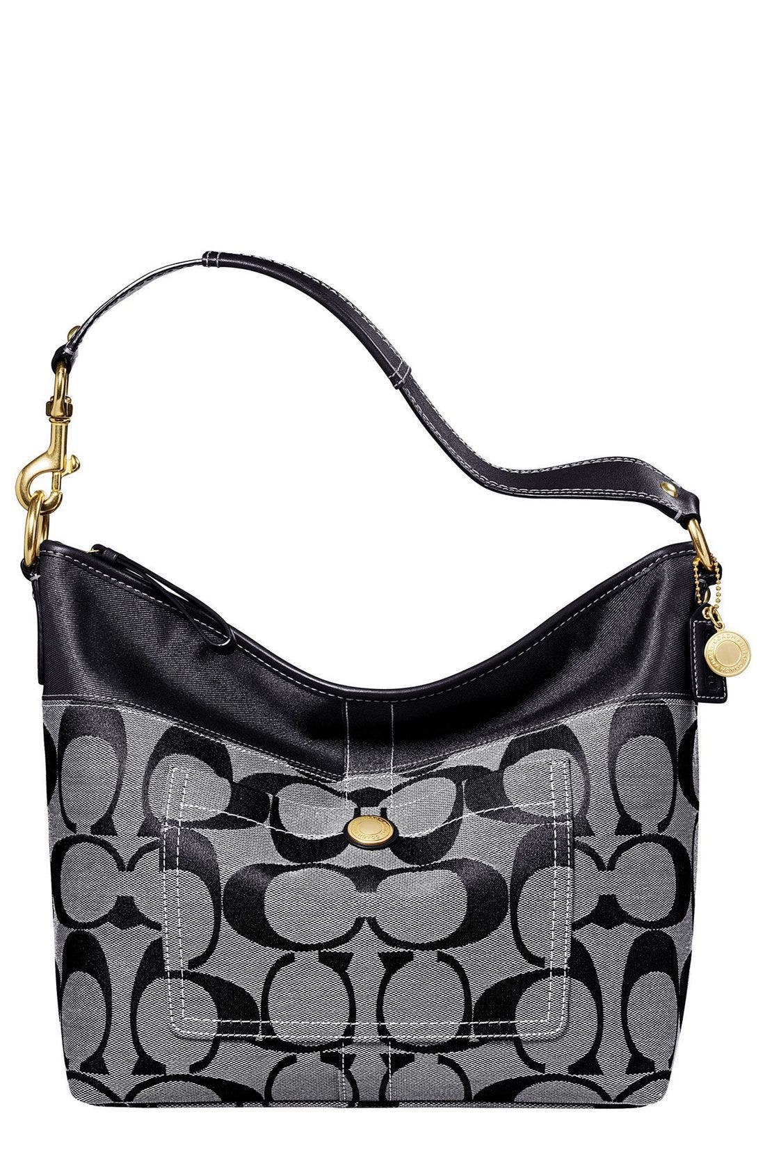 COACH SIGNATURE STRIPE SHOULDER BAG Nordstrom