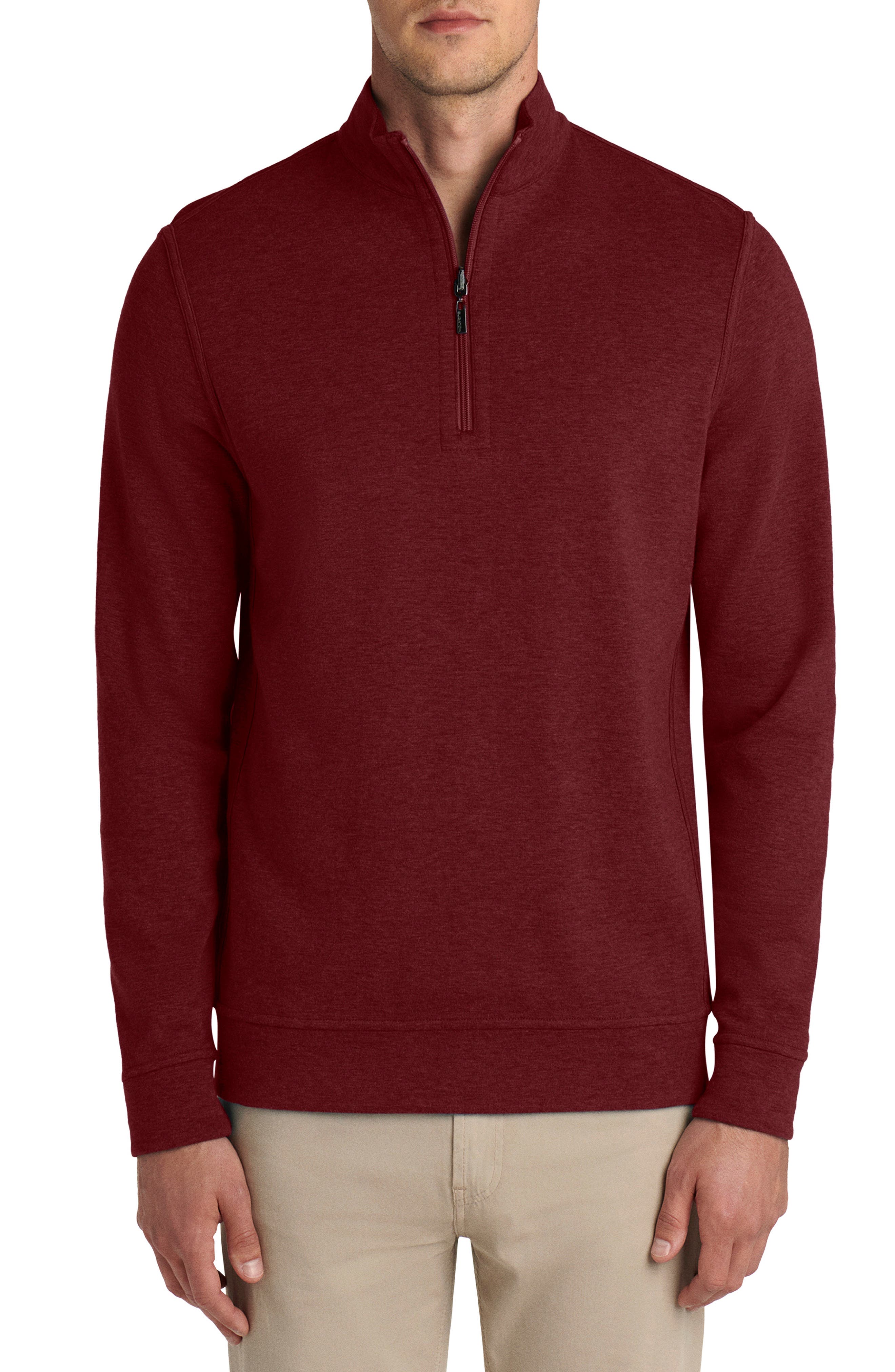 mens burgundy quarter zip