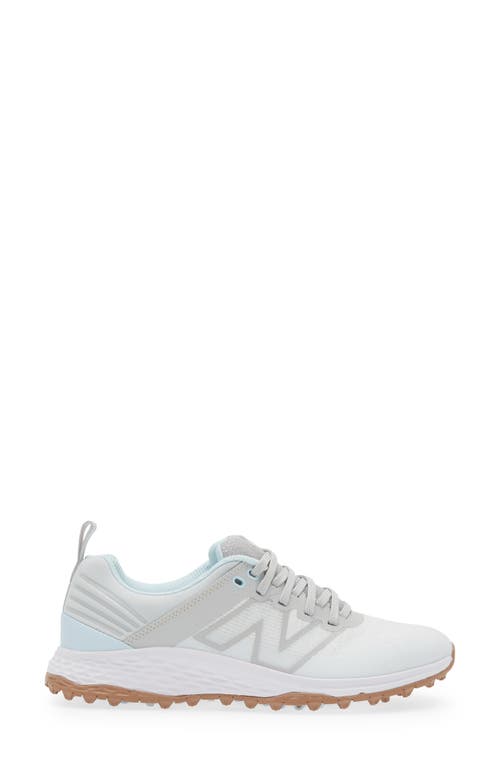 New Balance Golf Fresh Foam Contend V2 Spikeless Golf Shoe In White/grey
