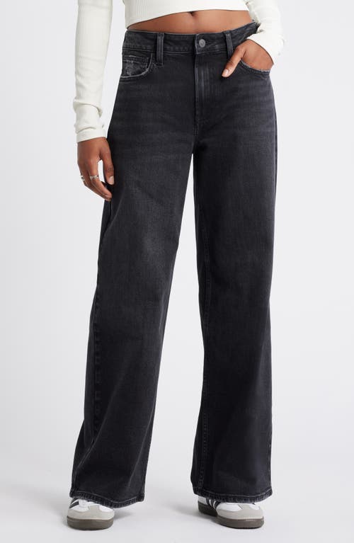 Shop Bp. Mid Rise Baggy Jeans In Washed Black