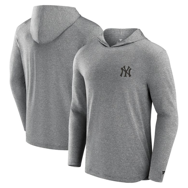 Shop Fanatics Signature Black New York Yankees Front Office Tech Lightweight Hoodie T-shirt