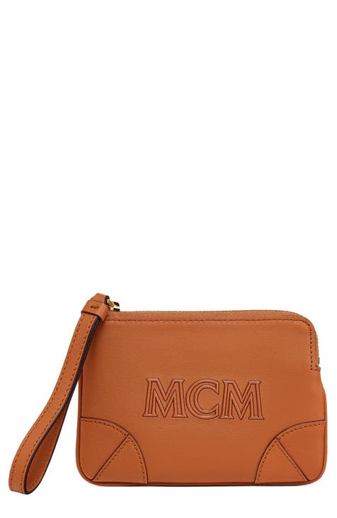MCM Portuna Clear Pouch Clutch Bag
