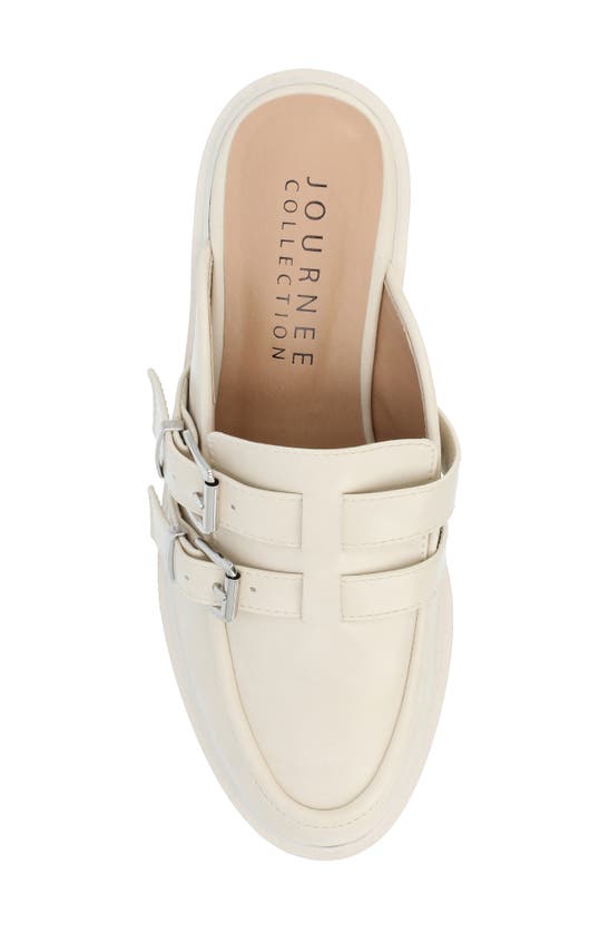 Shop Journee Collection Brydie Platform Mule In Off White