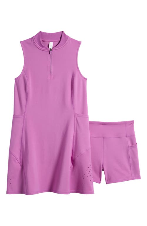 zella Kids' Strength Court Dress & Shorts Set in Purple Iris