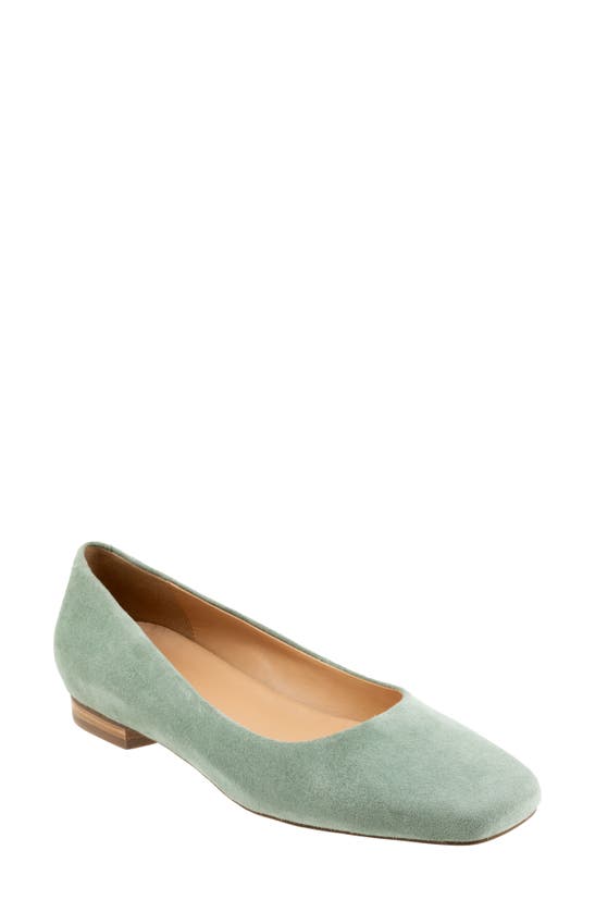 Shop Trotters Honor Flat In Seafoam