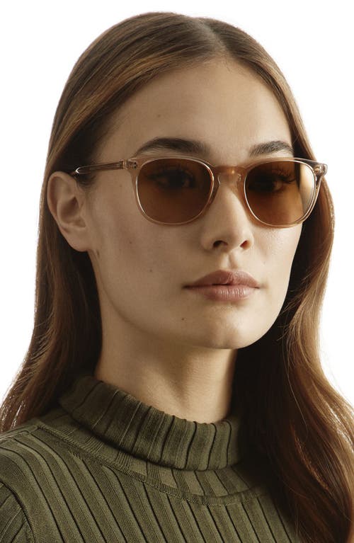 Oliver Peoples Finley Round Mirrored Acetate Sunglasses In Pink/rose Mirror