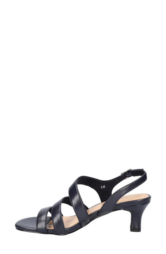 Shop Easy Street Como Strappy Sandal In Navy