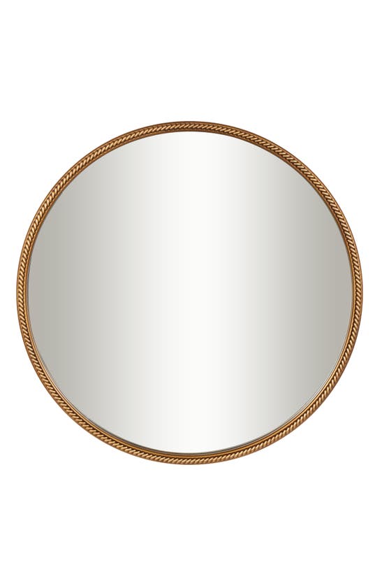 Ginger Birch Studio Rope Frame Wall Mirror In Gold