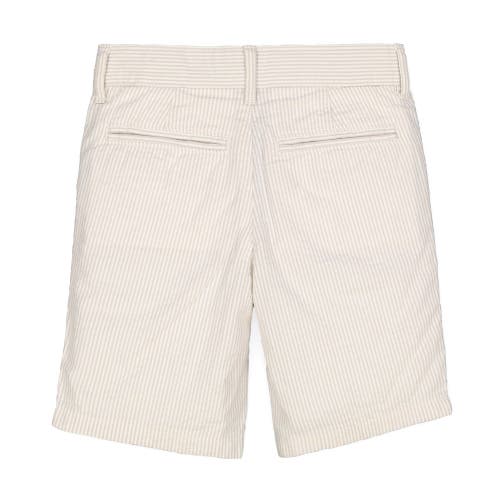 Hope & Henry Baby Boys' Organic Seersucker Short, Infant In Taupe Seersucker