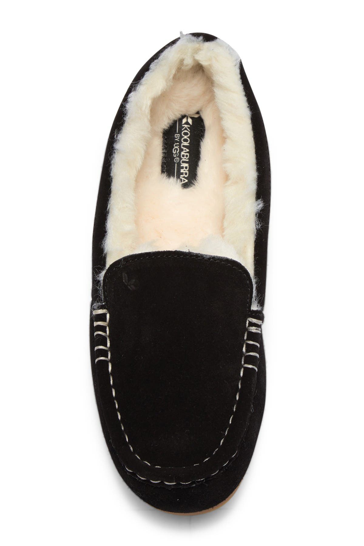 Koolaburra By Ugg Lezly Faux Fur Lined Moccasin In Black