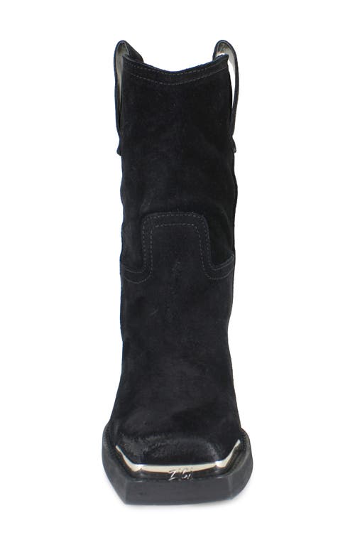 Shop Zigi Joshi Western Boot In Black Suede