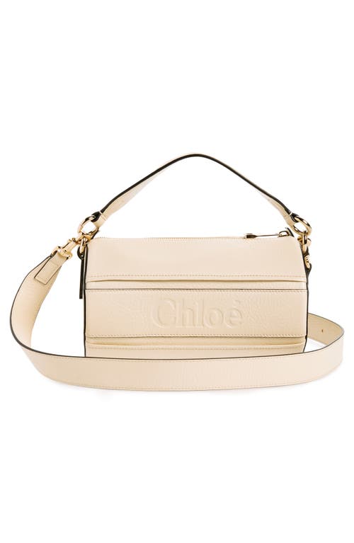 Shop Chloé Woody Leather Crossbody Bag In 24q Sweet Beige