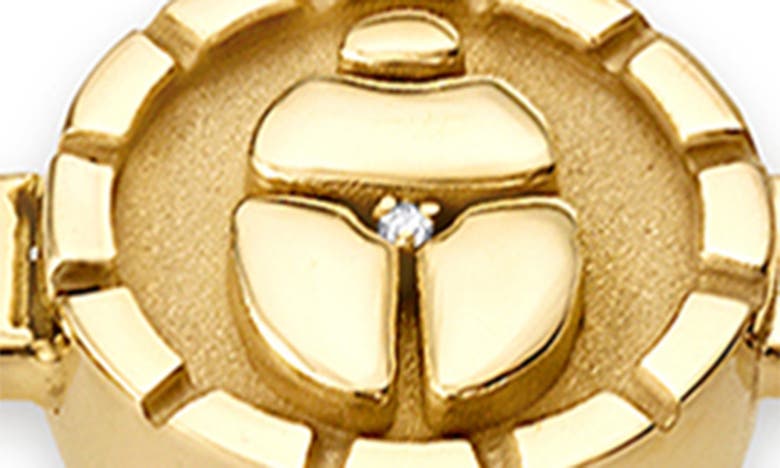 Shop Pamela Zamore Pharos Diamond Five-charm Bracelet In Gold