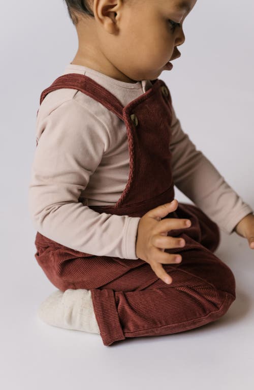 Pehr Organic Cotton Corduroy Overalls In Pink