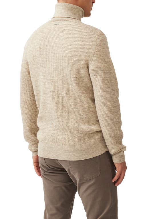 Shop Rodd & Gunn Castle Ridge Wool Turtleneck Sweater In Birch