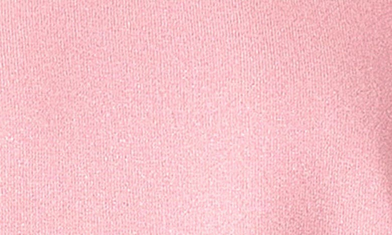 Shop Endless Rose Glitter Power Shoulder Knit Top In Pink