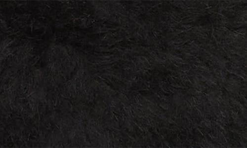 Max Mara Ombrato Wool-silk Mittens In Black