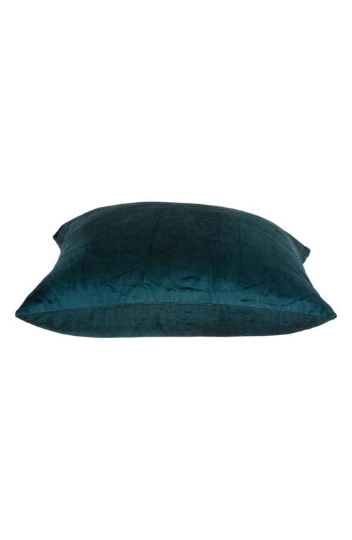 Parkland Collection Bento Square Transitional Throw Pillow In Teal