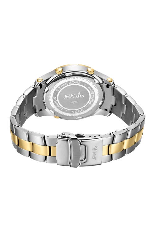 Jbw Men's Jet Setter Iii Diamond (1 Ct.t.w.) Stainless Steel Watch In Two-tone
