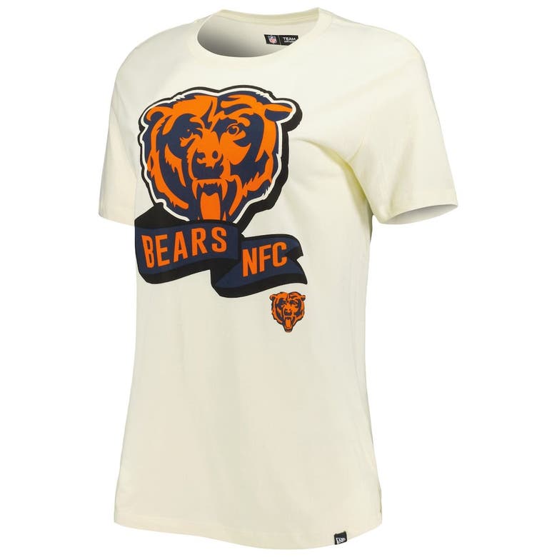 Men's New Era Cream Chicago Bears Sideline Chrome T-Shirt Size: Extra Large