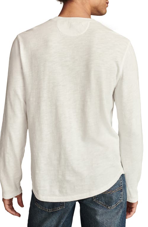 Shop Lucky Brand Weekend Slub Henley In Bright White