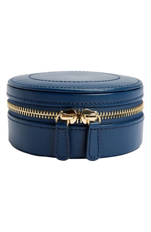 Wolf Sophia Mini Circle Zip Case In Indigo