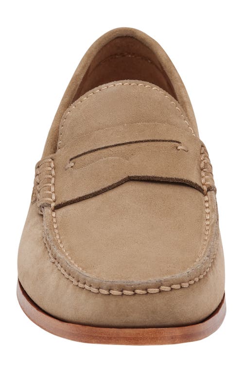 Shop Johnston & Murphy Collection Baldwin Penny Loafer In Taupe English Suede