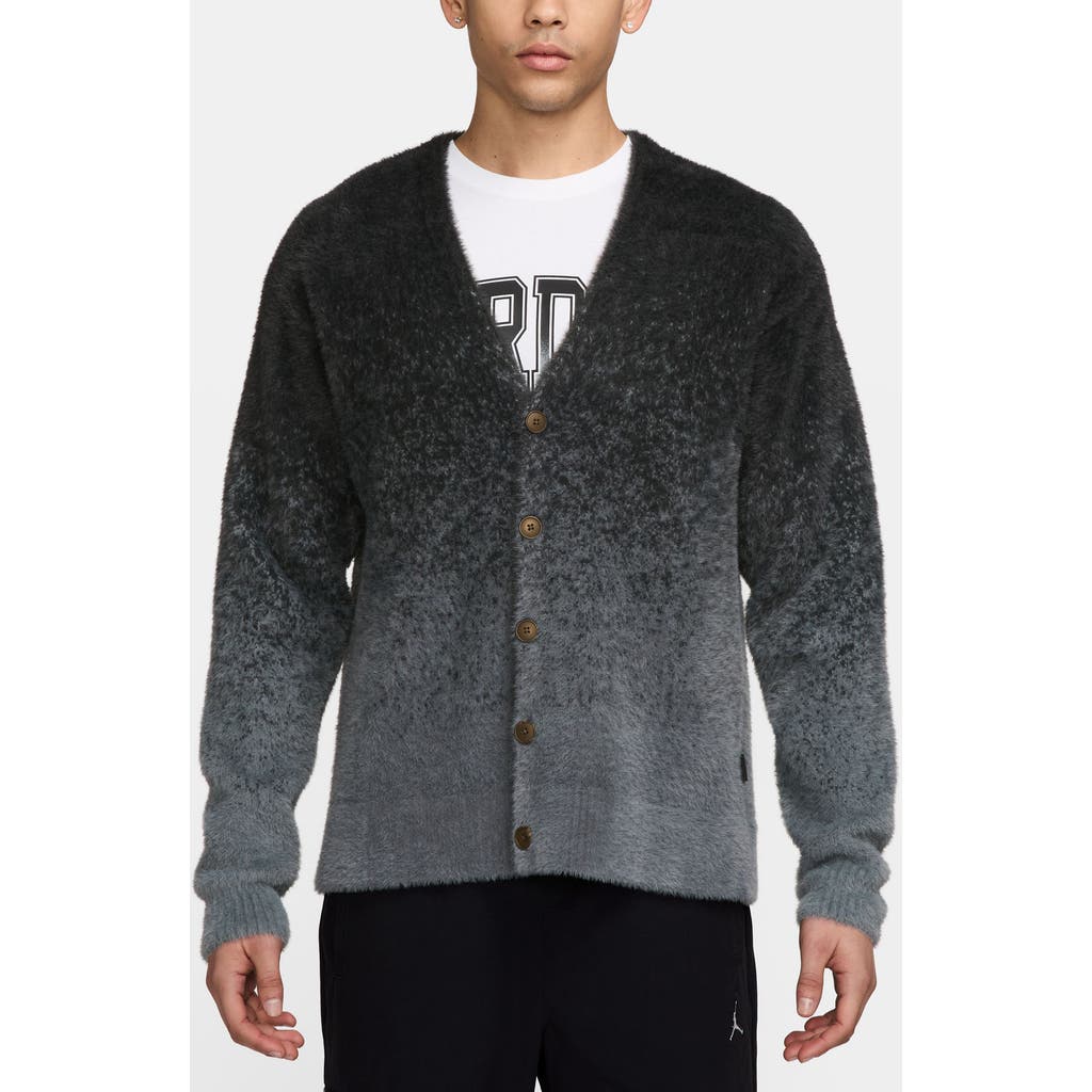 Jordan Men's Air Cardigan In Dark Smoke Grey