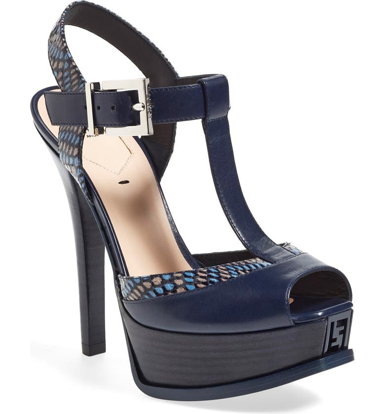 Fendi 'Fendista' T-Strap Platform Sandal (Women) | Nordstrom