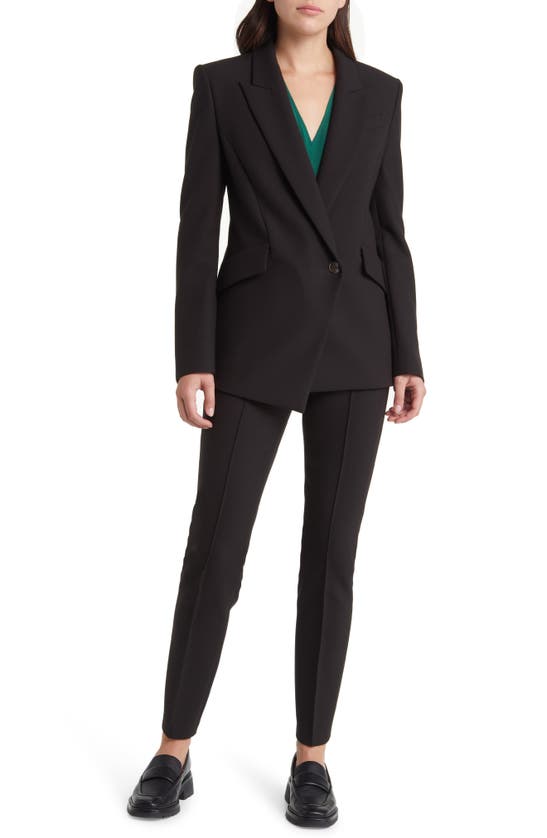 Hugo Boss V-neck Regular-fit Blouse In Washed Silk In Neplica